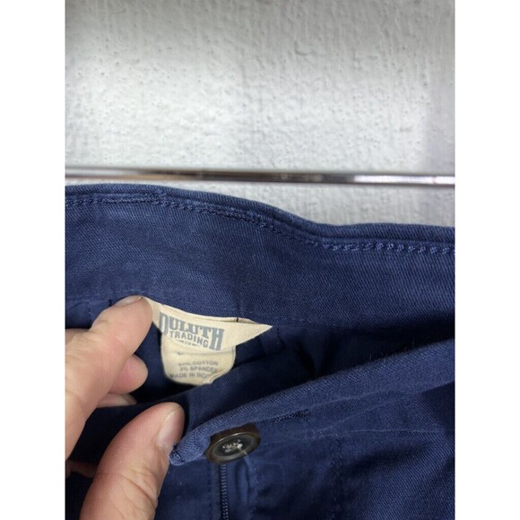 DULUTH TRADING CO WOMENS BLUE PANTS STRAIGHT LEG WITH SEAM SIZE 8 X 31 - Picture 3 of 3